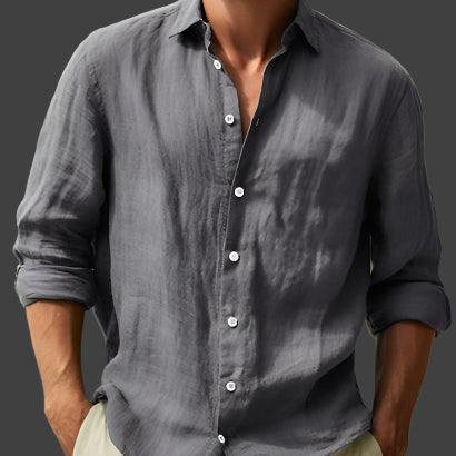 Dion™ Heren Linnen Overhemd