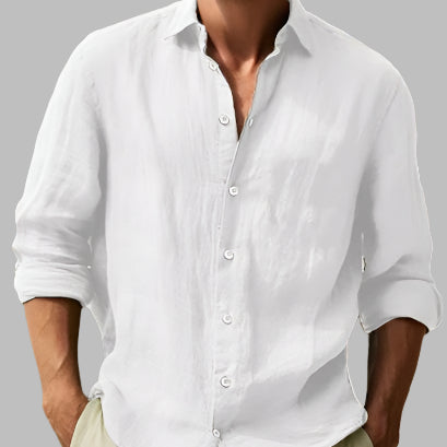 Dion™ Heren Linnen Overhemd