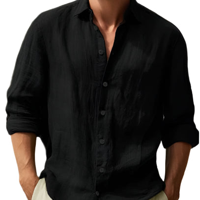 Dion™ Heren Linnen Overhemd