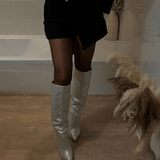 Chloé | Luxe Overknee-Stiefels met Strassdetails