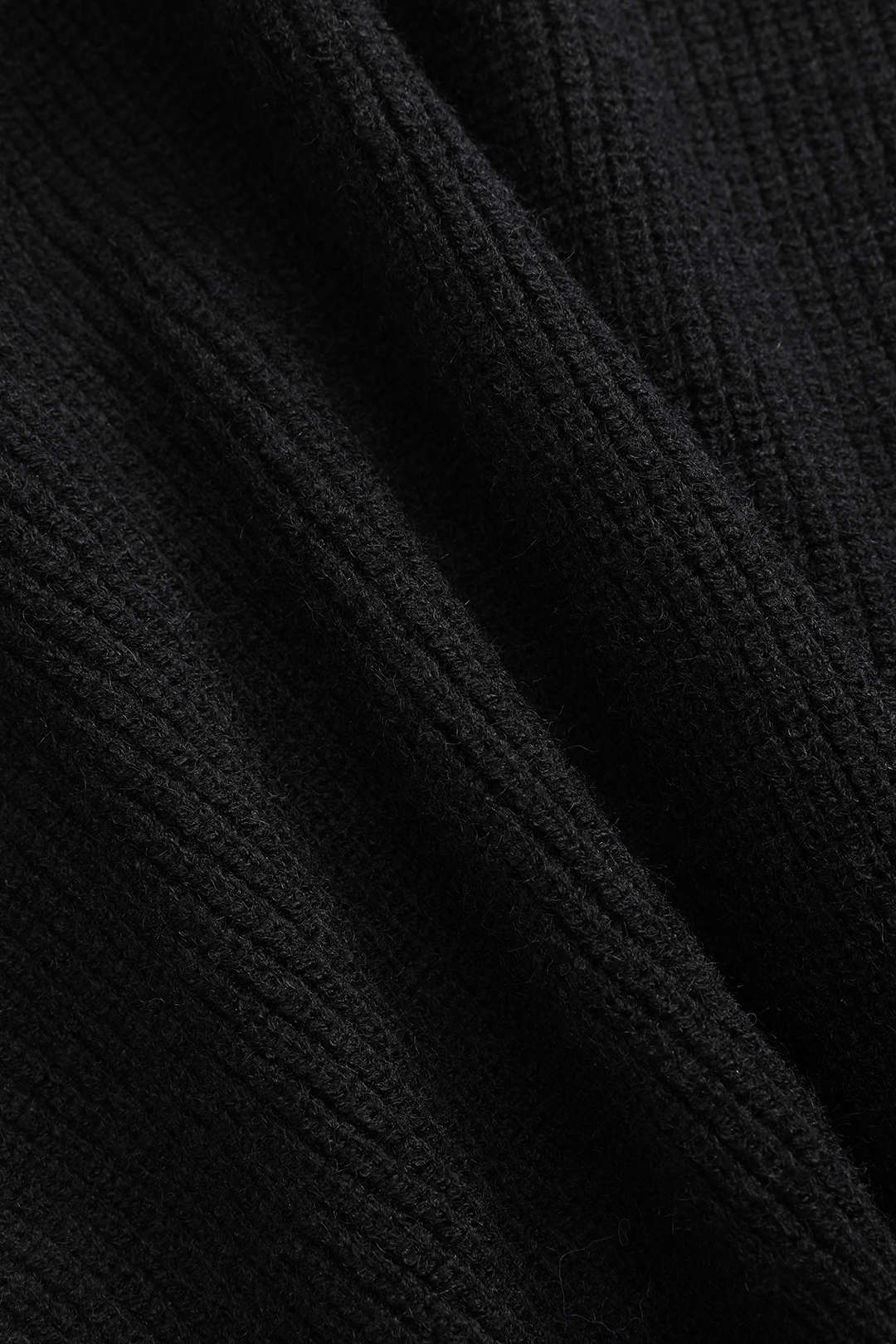 Ella | Zwarte gebreide cardigan met denim patches – De perfecte mix van comfort en stijl