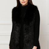 Gianna Moreau | Luxe Dames Bodywarmer met Kunstbontlook