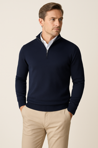 ZAAN Original | Luxe Heren Trui met Ritskraag
