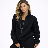 Noémie Élégance | Luxe Tweedelige Lounge Set met Halve Rits