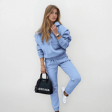 Chiara Lombardi | Luxe katoenen trainingspak met capuchon