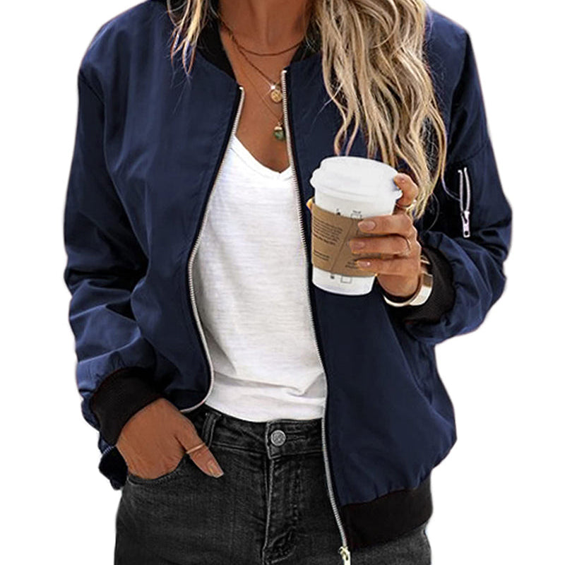 Tessa-Mae™ Stijlvolle Dames Bomberjack
