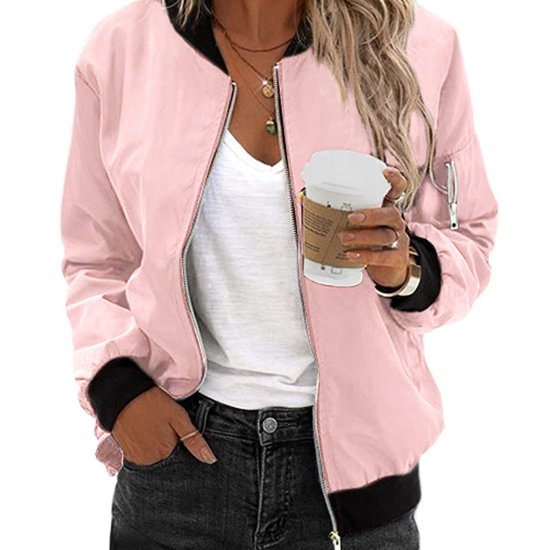 Tessa-Mae™ Stijlvolle Dames Bomberjack