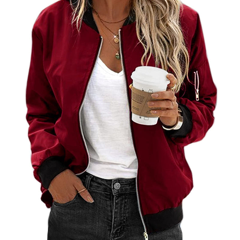 Tessa-Mae™ Stijlvolle Dames Bomberjack