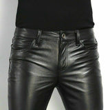 Casimir™ Heren Slim Fit Broek van Imitatieleer