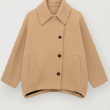 Dames Oversized Jas Met Knopen En Kraag