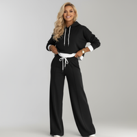 Coralie Laurent | Luxe Dames Trainingsset met Oversized Hoodie en Wijde Broek