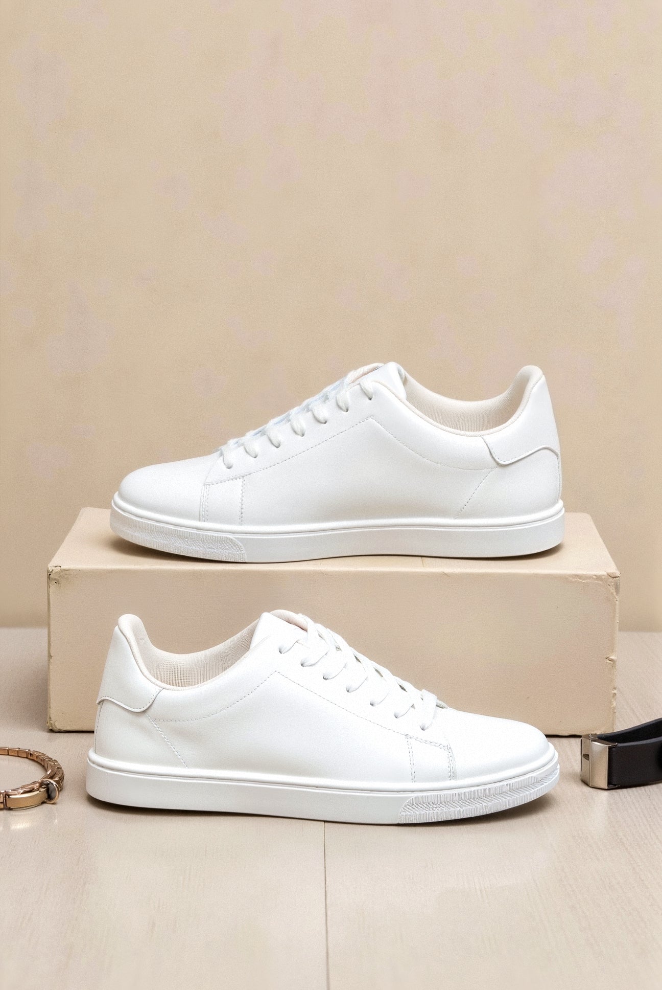 Minimalistische witte sneakers – Perfect voor elke gelegenheid