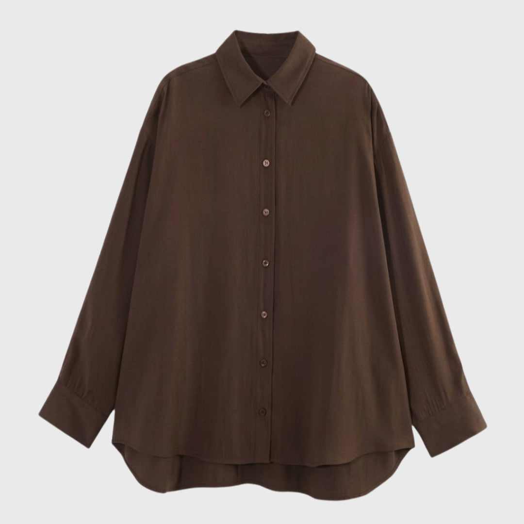 Luchtige Blouse met Knopen en Relaxte Pasvorm