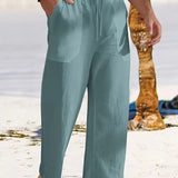 Maes™ Casual linnen herenbroek
