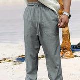 Maes™ Casual linnen herenbroek