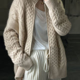 Oversized Kabelgebreide Cardigan | Tijdloze Warmte | Casual Stijl