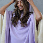 Luxe™ Fleece Poncho met Capuchon