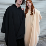 Patricia™ Luxe Fleece Poncho met Capuchon