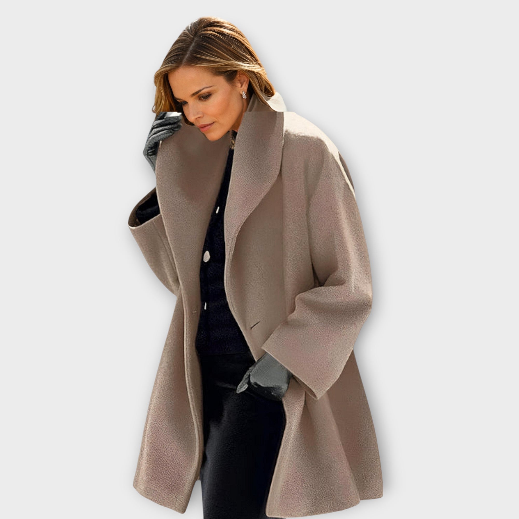 Nola™ Oversized Elegante Wolmix Jas