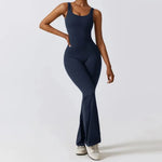 Flared™ Jumpsuit | Racerback Design | Stretchy en Elegant