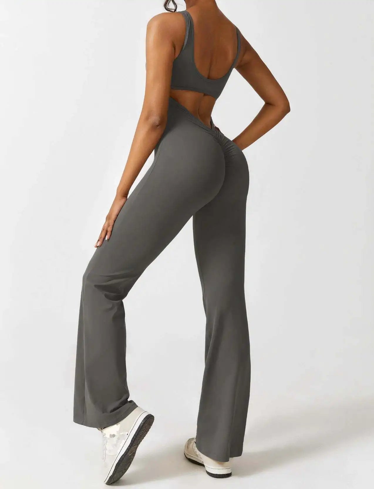 Flared™ Jumpsuit | Racerback Design | Stretchy en Elegant