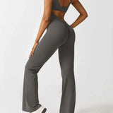 Flared™ Jumpsuit | Racerback Design | Stretchy en Elegant