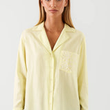 Minimalistische Blouse met Kraag en Relaxte Pasvorm