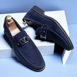 Rutger™ Luxe Blauwe Suède Loafers voor Heren