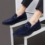 Rutger™ Luxe Blauwe Suède Loafers voor Heren