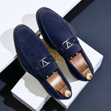 Rutger™ Luxe Blauwe Suède Loafers voor Heren