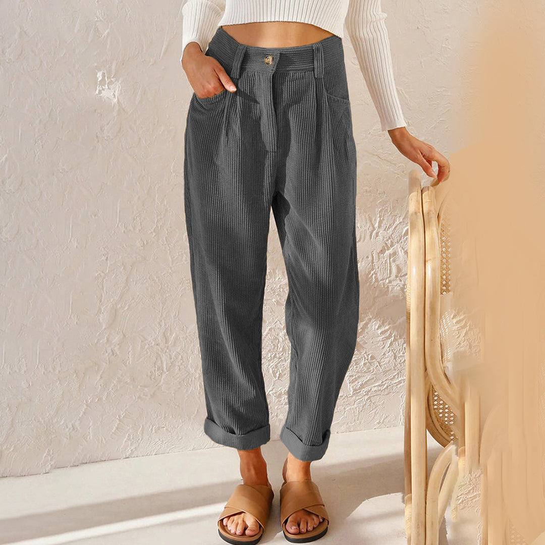 Scarlett™ Dames Casual Linnenlook Broek