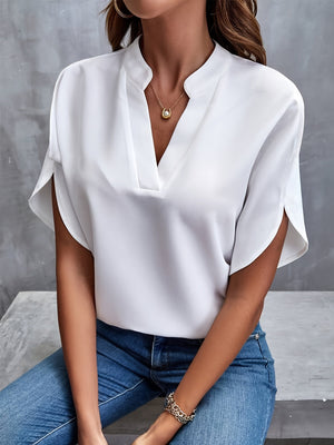 Losvallende™ Blouse | Split-Hals | Comfort en Stijl