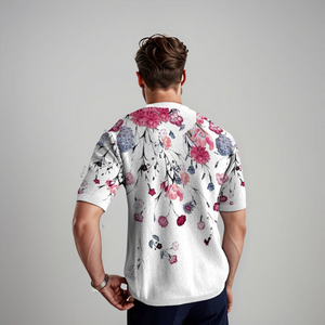 Damiano | Florale Korte Mouwen Shirt voor Heren