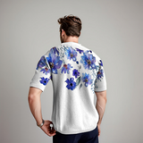 Damiano | Florale Korte Mouwen Shirt voor Heren