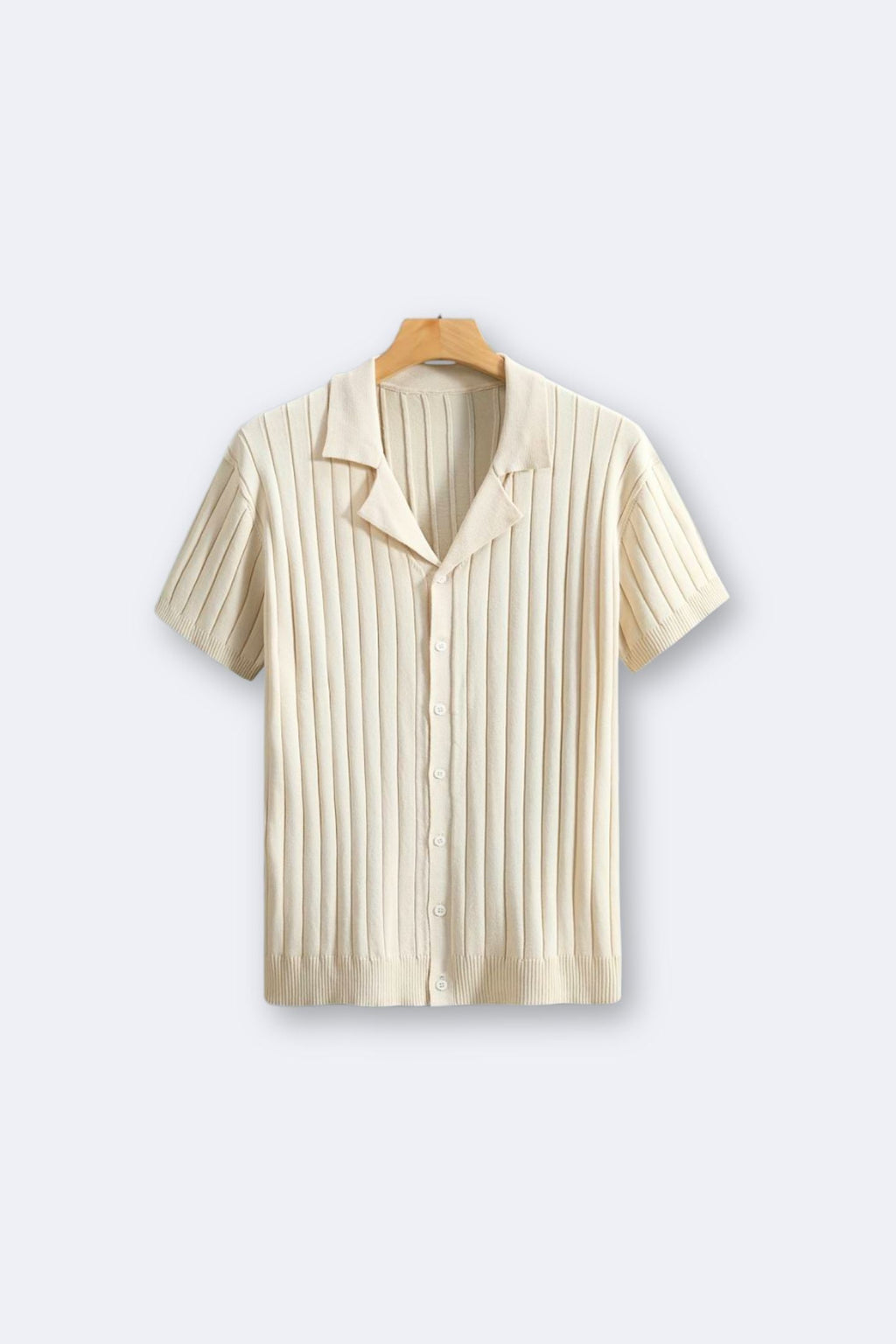 Stijlvol gebreid shirt met korte mouwen