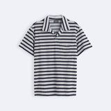 Gestreept Gebreid Poloshirt | Maritieme Elegantie met een Moderne Touch