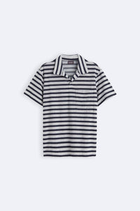 Gestreept Gebreid Poloshirt | Maritieme Elegantie met een Moderne Touch