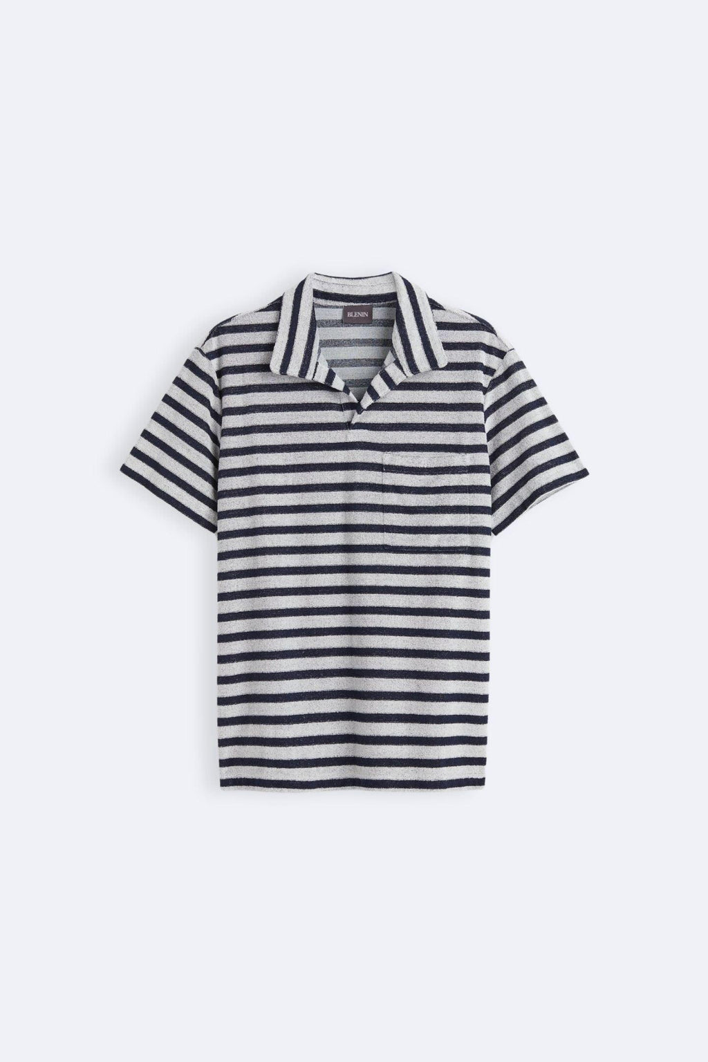 Gestreept Gebreid Poloshirt | Maritieme Elegantie met een Moderne Touch