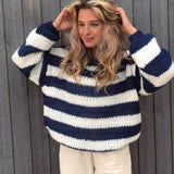 Livia | Gebreide sweater met strepen
