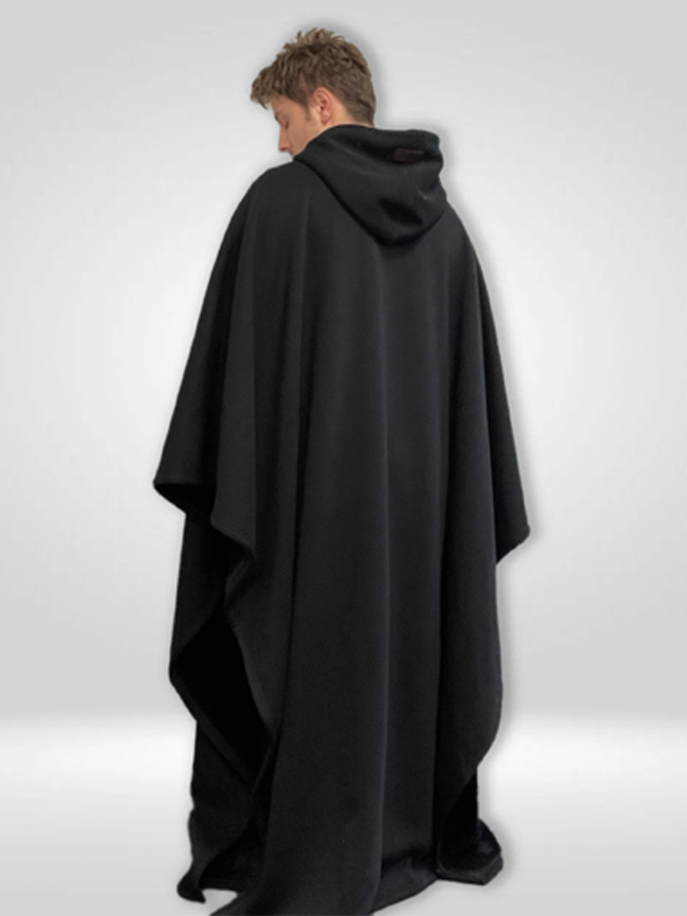 Luxe™ Fleece Poncho met Capuchon