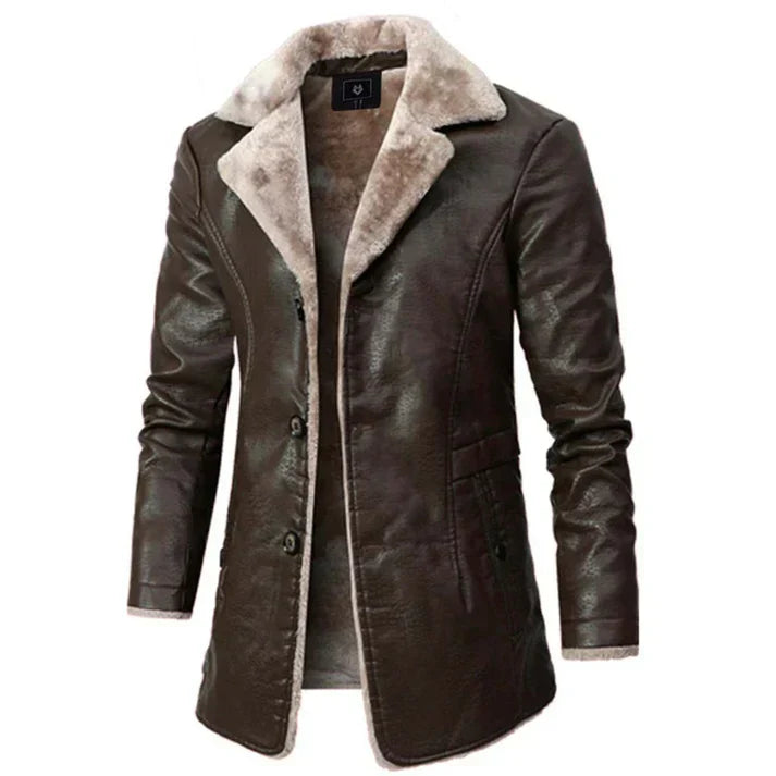 Lukas™ Heren Leren Winterjas
