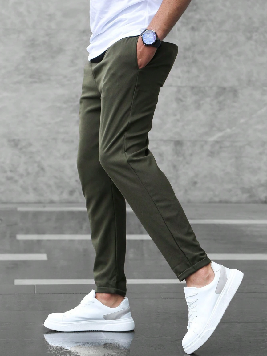 Atlden | Slim Fit Joggingbroek met Tunnelkoord