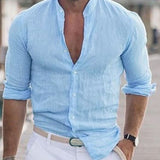 Dean™ Heren Linnen Overhemd