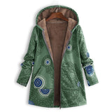 Myrthe™ Warme Fleece Jas met Boho Print