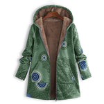 Myrthe™ Warme Fleece Jas met Boho Print