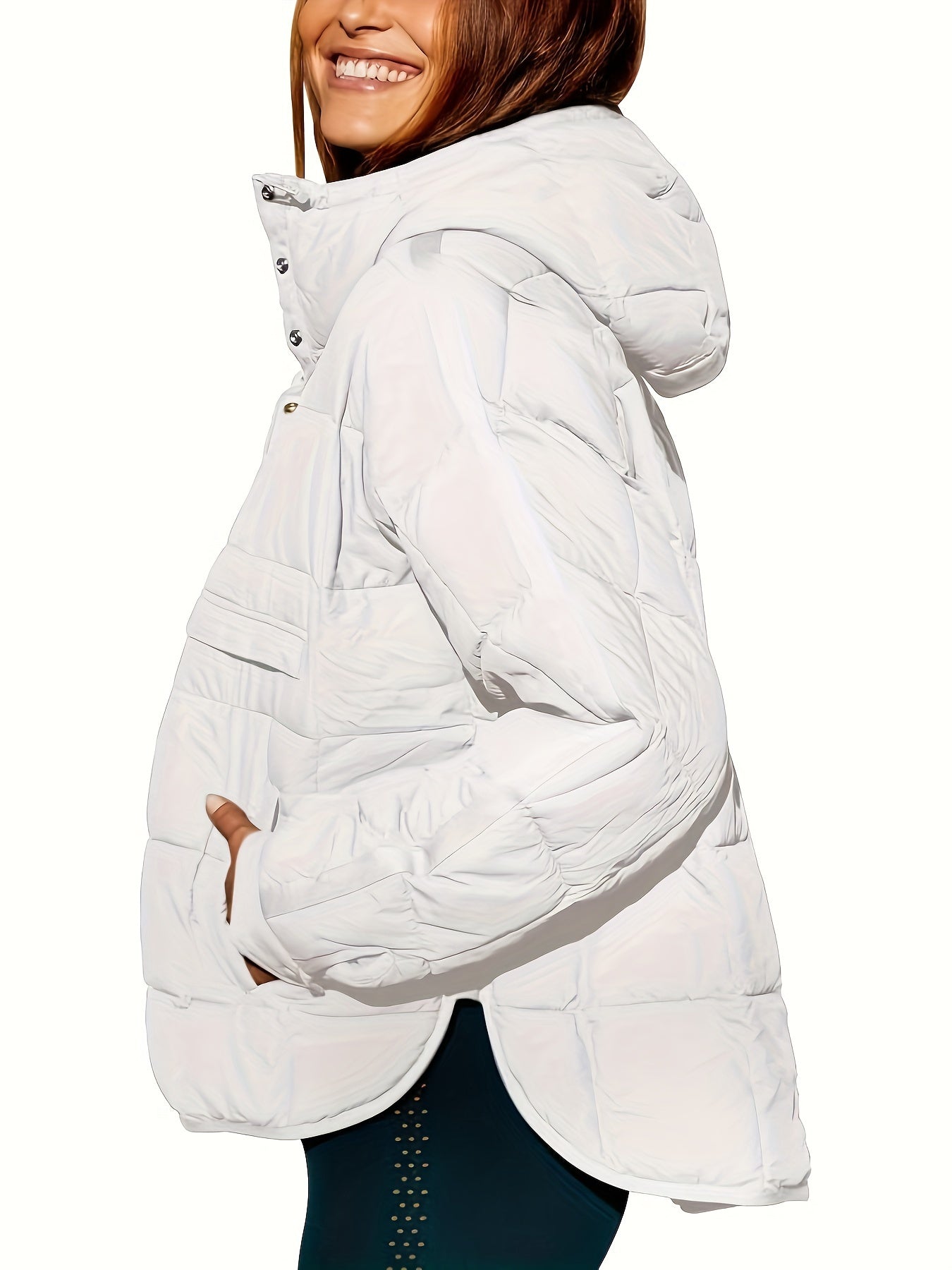 Ninthe™ Dames Gewatteerde Winterjas