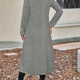 Elegante™ Lange Jas met Dubbele Knopen
