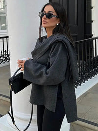Ella | Elegante Cape Jas – Tijdloos Stijl en Veelzijdige Elegantie