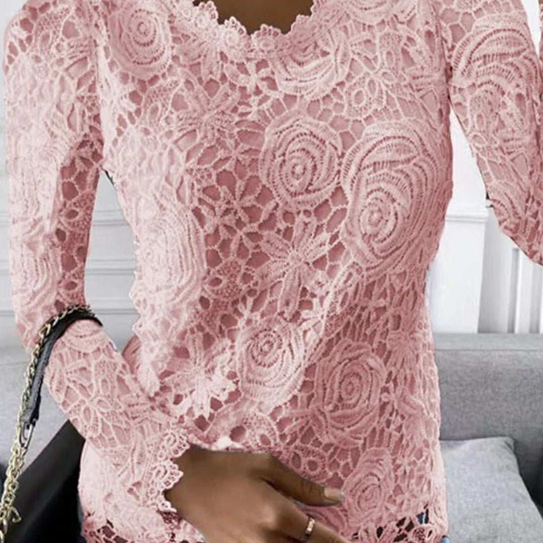 Ellie - Lange top met lange mouw voor dames - Zomerse stijl