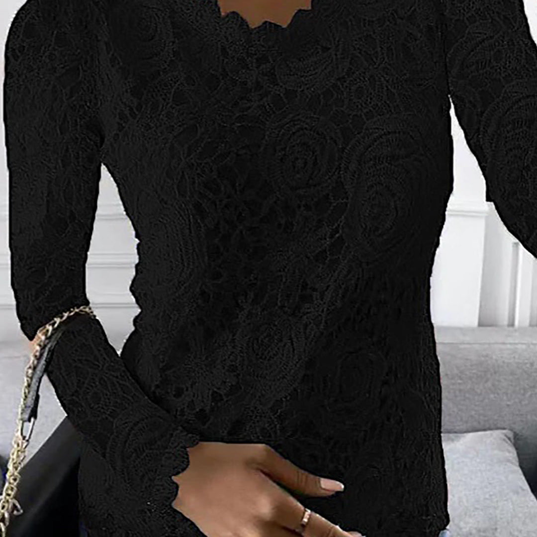 Ellie - Lange top met lange mouw voor dames - Zomerse stijl